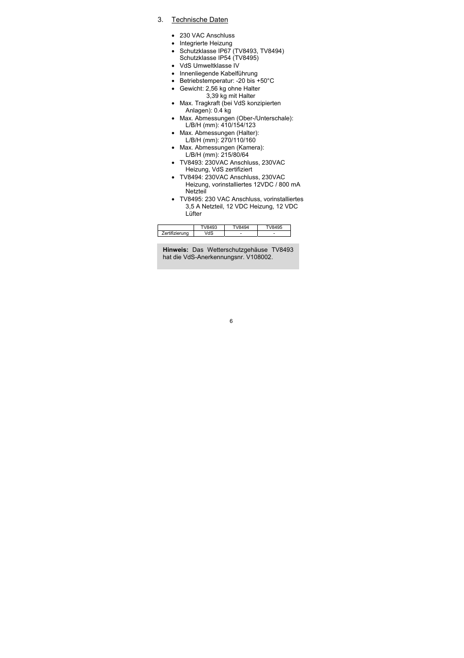 ABUS TV8493-TV8495 User Manual | Page 6 / 30