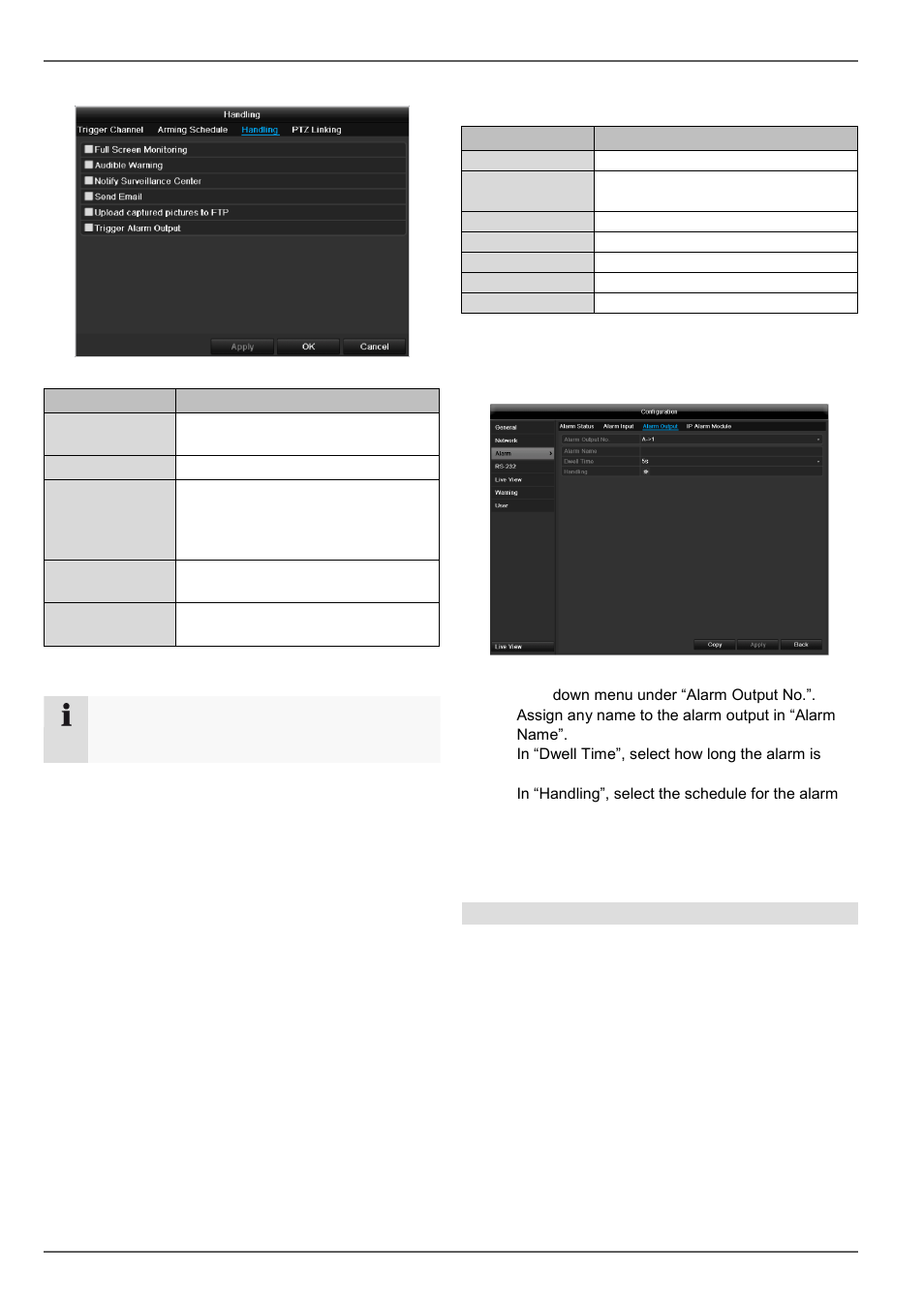 Settings, Alarm output | ABUS TVVR60021 User Manual | Page 102 / 394