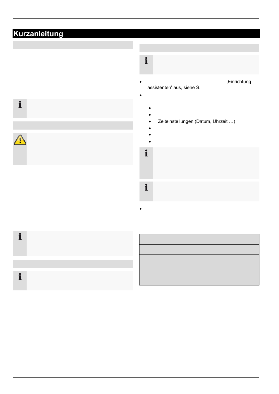 Kurzanleitung, Bevor sie beginnen, Festplatte installieren | Anschlüsse herstellen, Gerät konfigurieren | ABUS TVVR60021 User Manual | Page 11 / 394