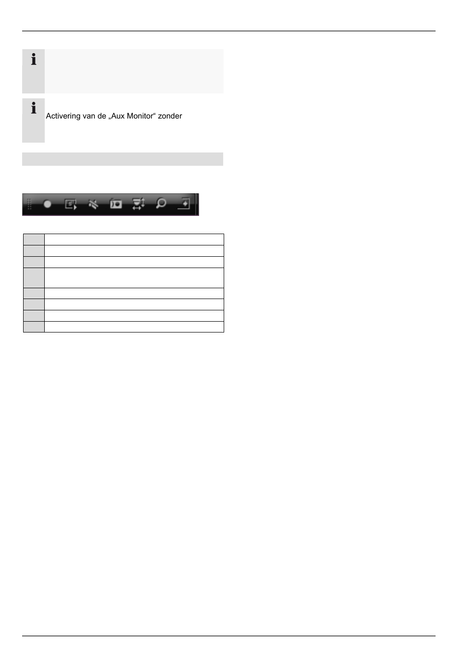 Live weergave, Selectielijst in het camerabeeld | ABUS TVVR60021 User Manual | Page 152 / 394