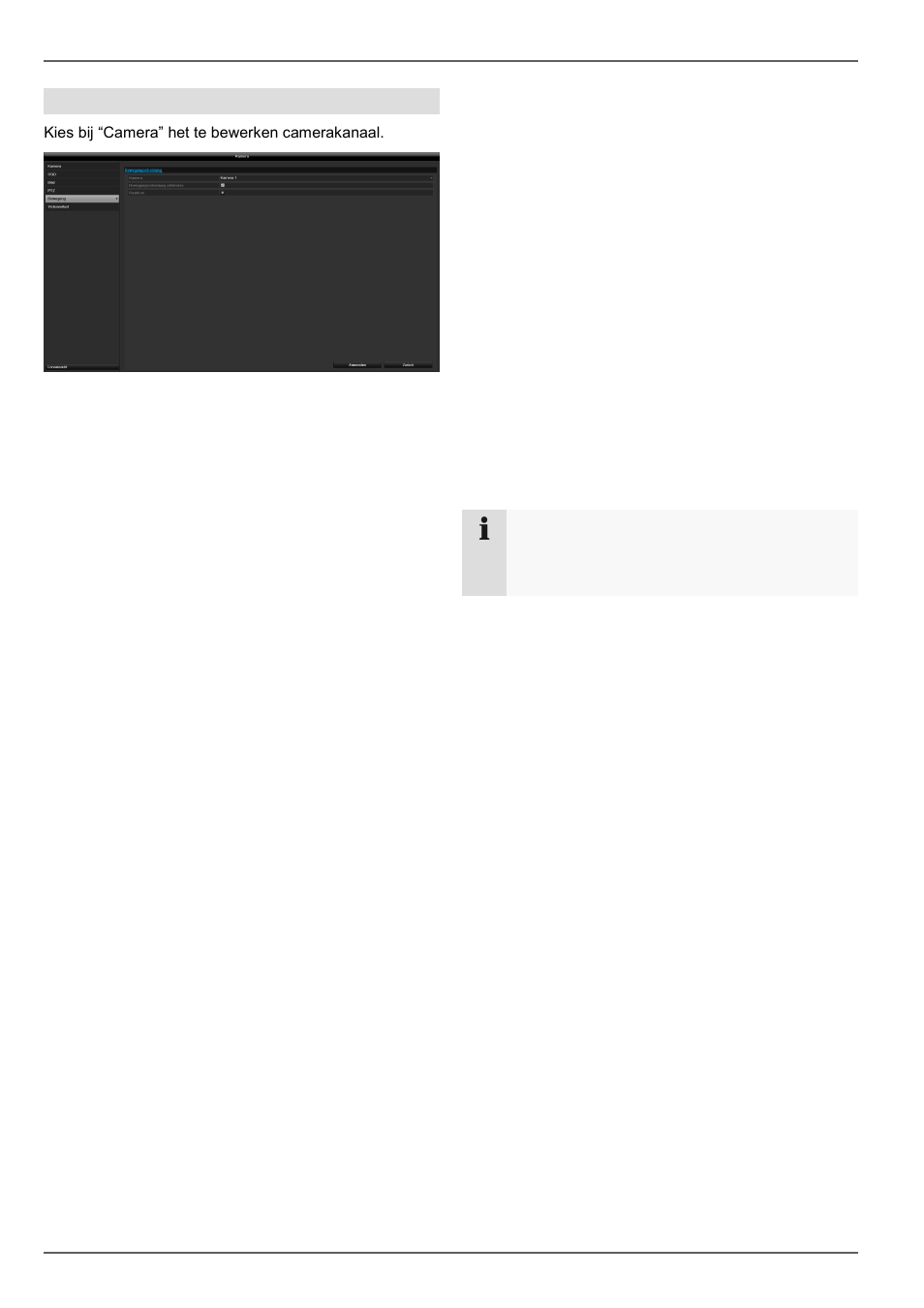 Hoofd menu, Beweging | ABUS TVVR60021 User Manual | Page 172 / 394