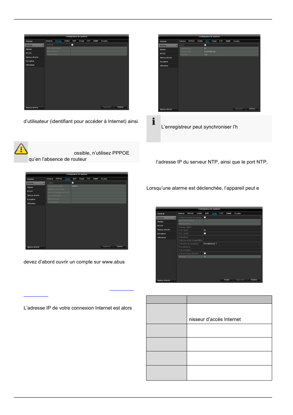 Configuration de système | ABUS TVVR60021 User Manual | Page 229 / 394