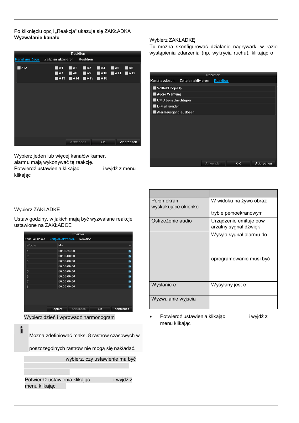 Konfiguracja | ABUS TVVR60021 User Manual | Page 370 / 394