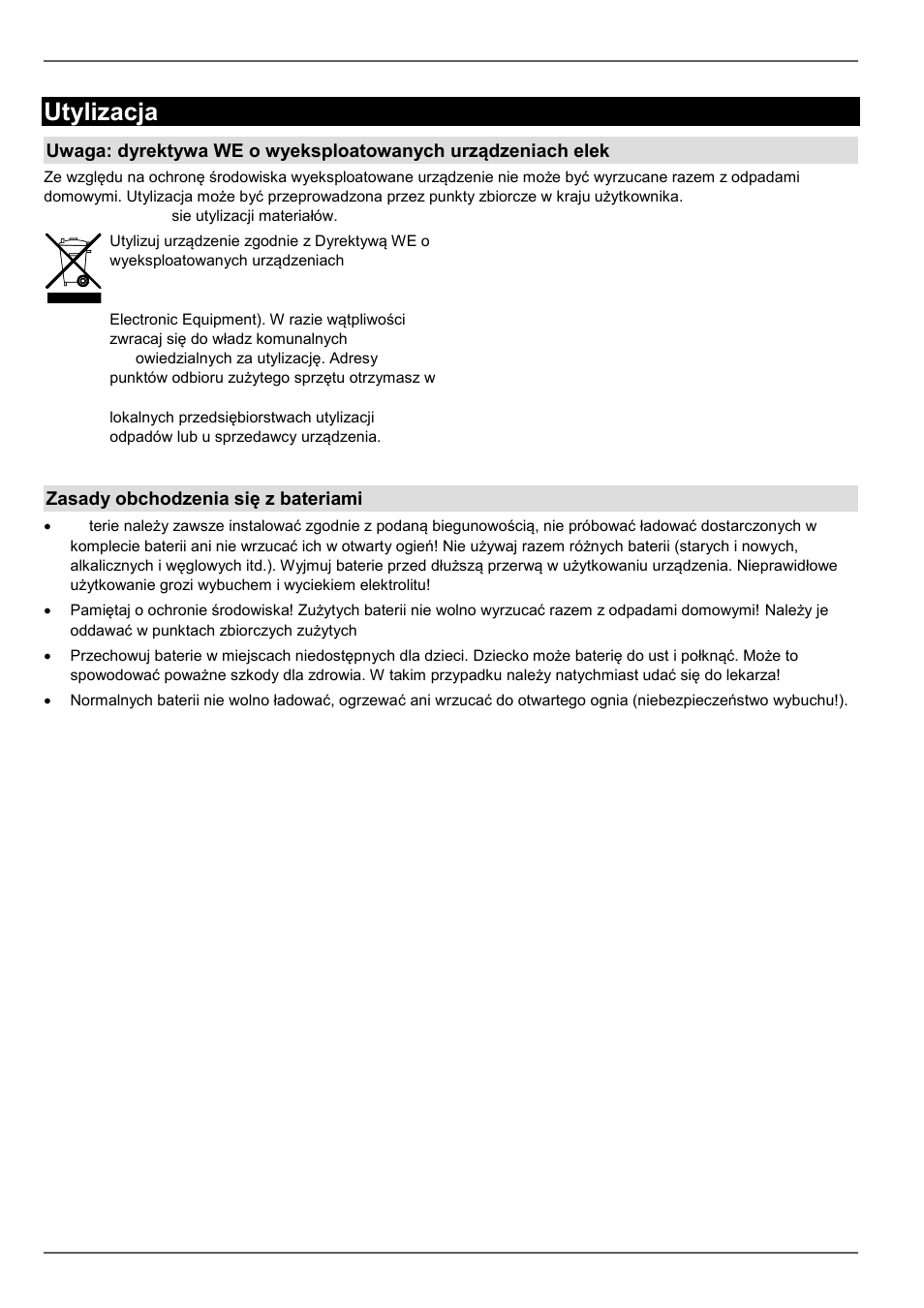 Utylizacja | ABUS TVVR60021 User Manual | Page 389 / 394