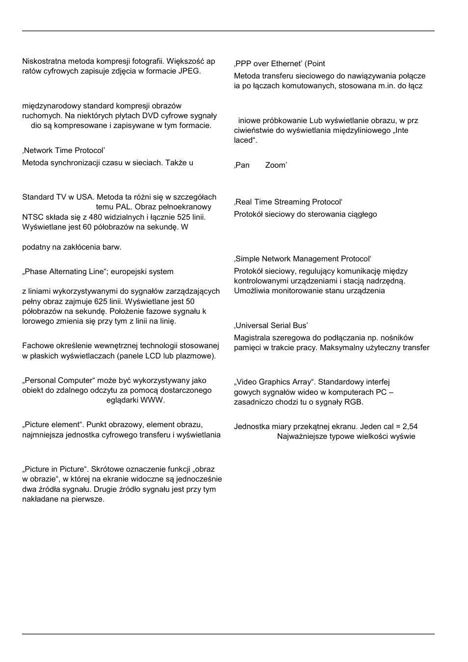 Glosariusz | ABUS TVVR60021 User Manual | Page 392 / 394