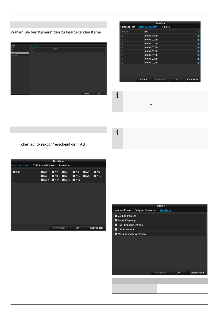 Konfiguration, Bewegung, Reaktion | ABUS TVVR60021 User Manual | Page 42 / 394