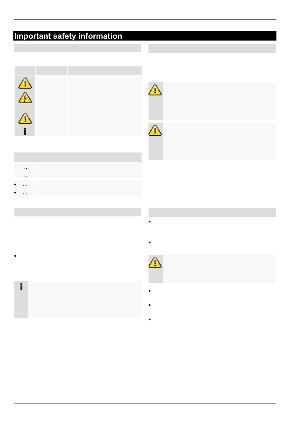 Important safety information, Explanation of symbols, Proper use | General information, Power supply | ABUS TVVR60021 User Manual | Page 78 / 394