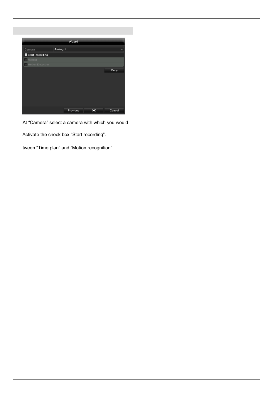 Setup wizard, Camera recording | ABUS TVVR60021 User Manual | Page 86 / 394