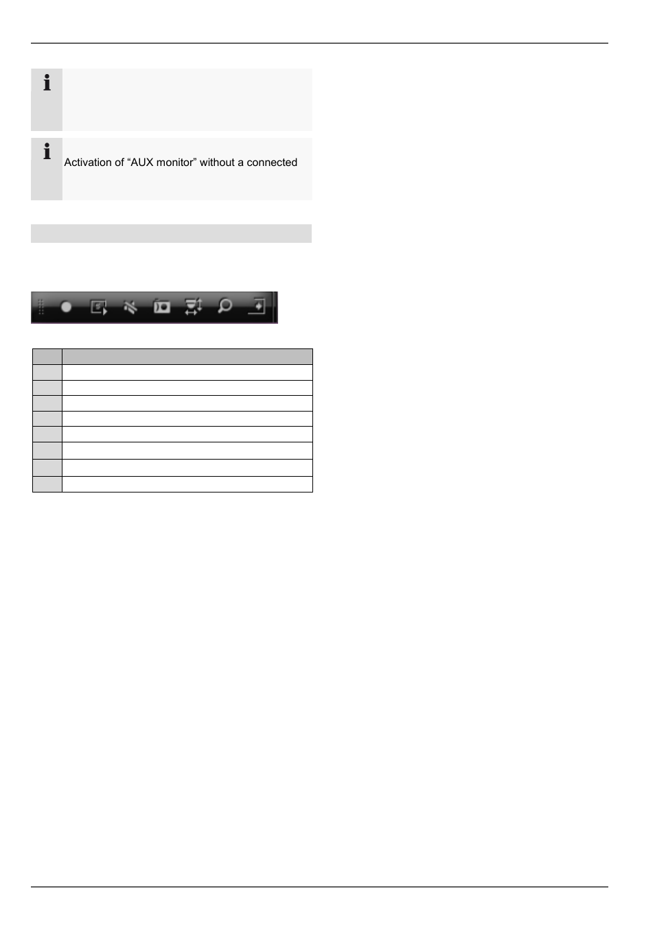 Live view, Selection bar in the camera image | ABUS TVVR60021 User Manual | Page 88 / 394