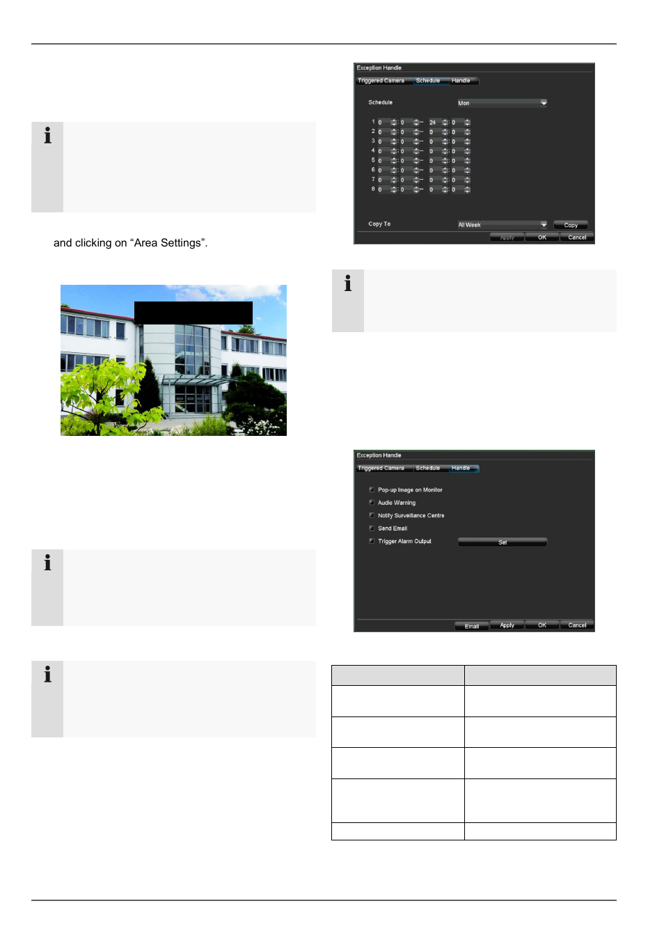 Setting up of zones, Zones: schedule and notification, Device menu | ABUS TVVR20001 User Manual | Page 100 / 313