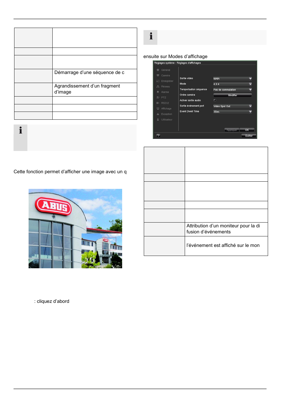 Zoom numérique, Mode live | ABUS TVVR20001 User Manual | Page 142 / 313