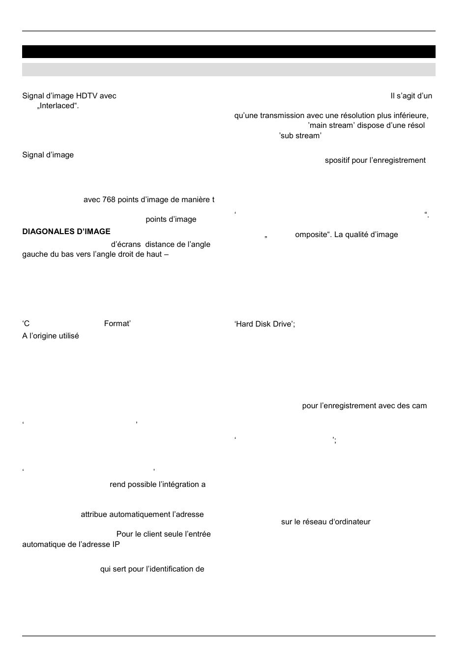 Glossaire, Termes utilisés | ABUS TVVR20001 User Manual | Page 182 / 313