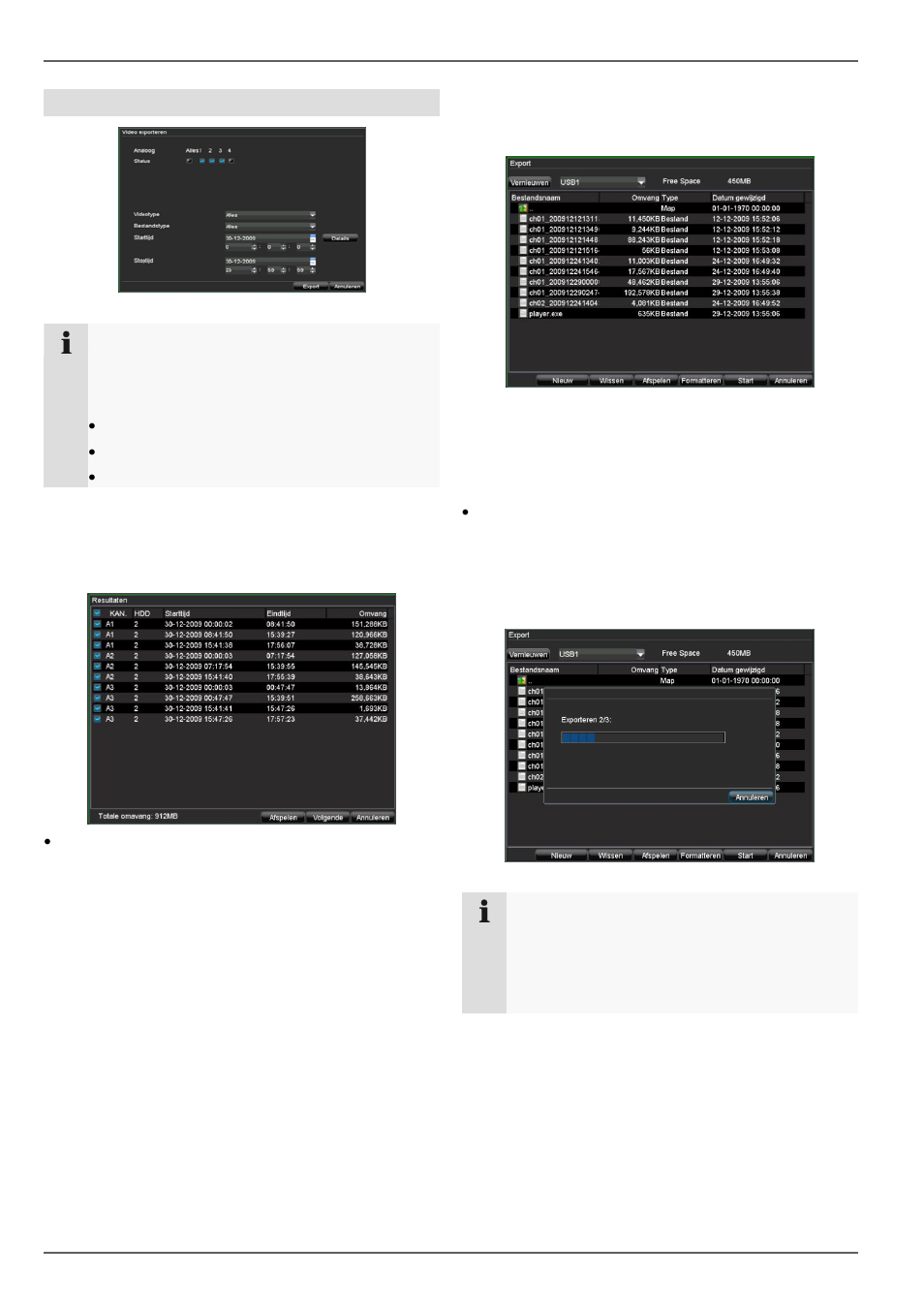 Hoofdmenu, Video exporteren | ABUS TVVR20001 User Manual | Page 217 / 313