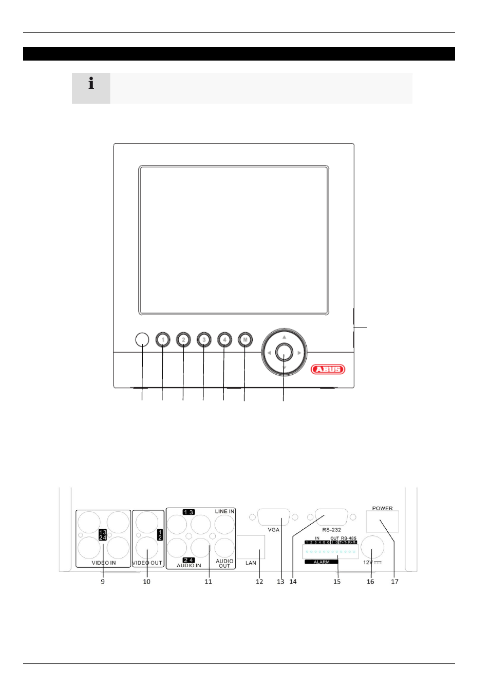 Apparatoversigt | ABUS TVVR20001 User Manual | Page 250 / 313