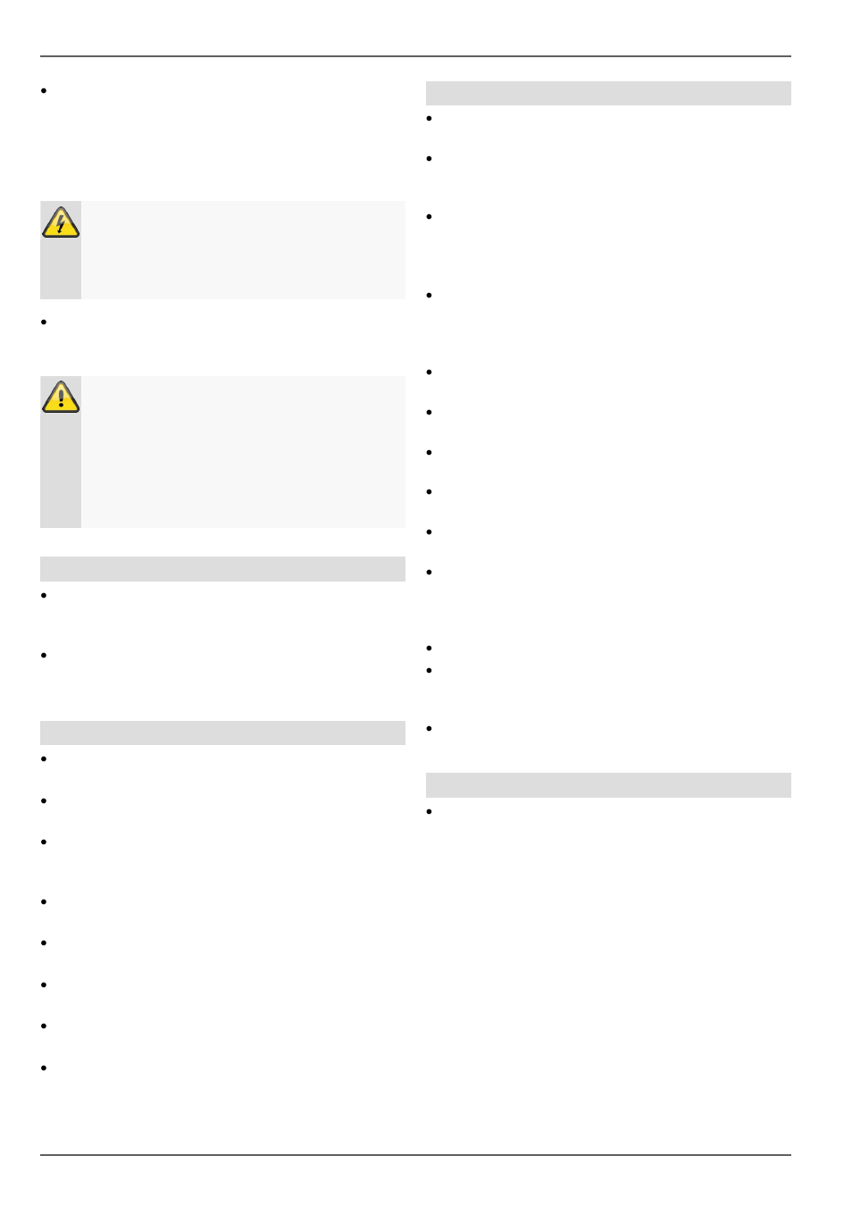 Vigtige sikkerhedshenvisninger, Overbelastning/overspænding, Kabler | Opstillingssted/driftsomgivelser, Fjernbetjening | ABUS TVVR20001 User Manual | Page 257 / 313