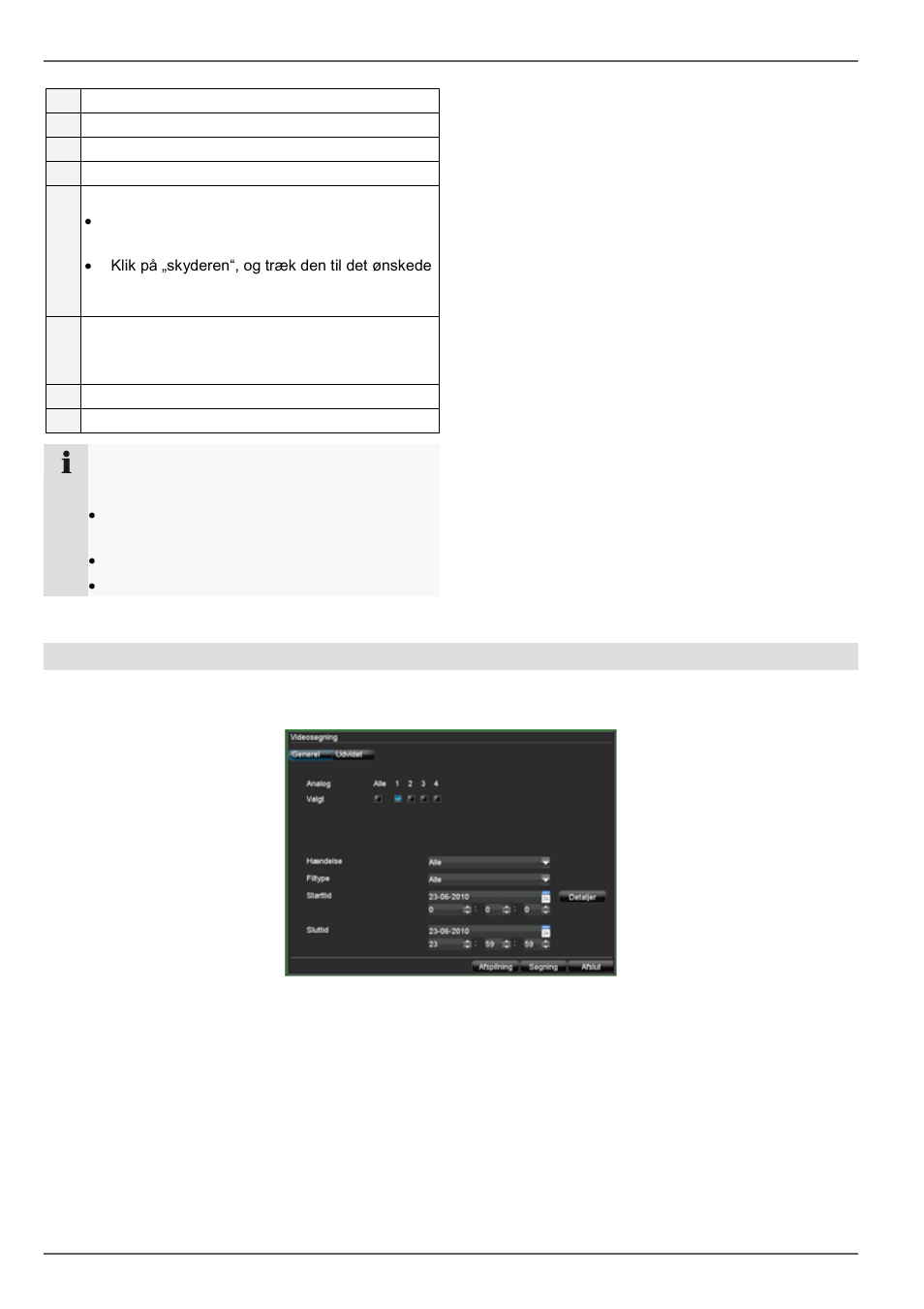 Afspilning, Afspilning via hændelsessøgning | ABUS TVVR20001 User Manual | Page 273 / 313