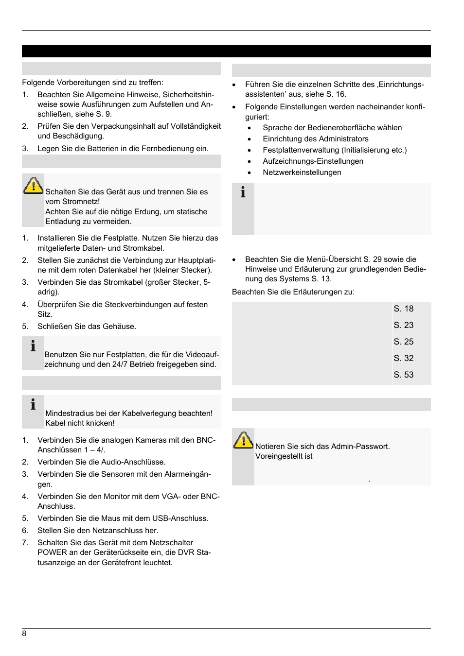 Kurzanleitung | ABUS TVVR20001 User Manual | Page 8 / 313