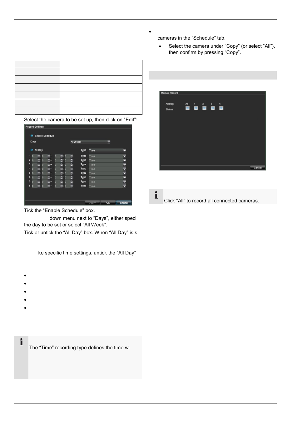 Record settings, Manual record | ABUS TVVR20001 User Manual | Page 84 / 313