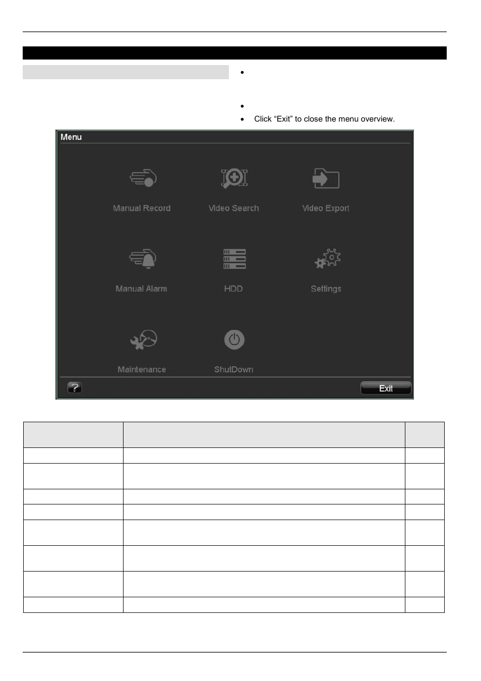 29, p, Menu description, Device menu | Menu overview | ABUS TVVR20001 User Manual | Page 91 / 313