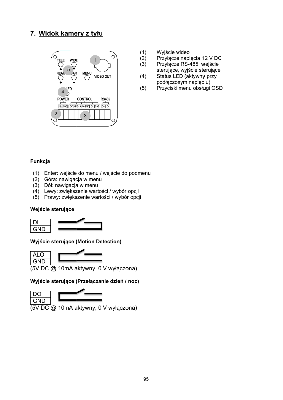 Ok kame, Ery z tyłu | ABUS TVCC51000 User Manual | Page 95 / 105