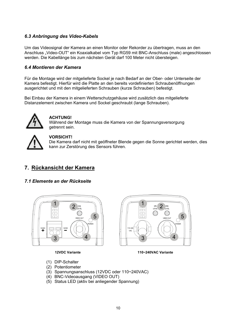 ABUS TVCC20000-TVCC20541 User Manual | Page 10 / 58