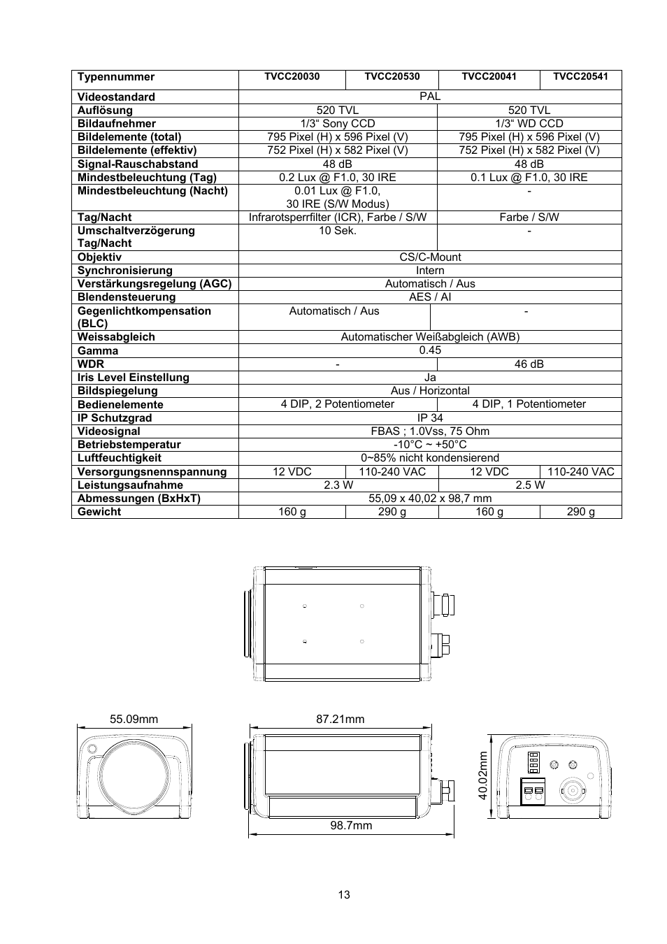 ABUS TVCC20000-TVCC20541 User Manual | Page 13 / 58