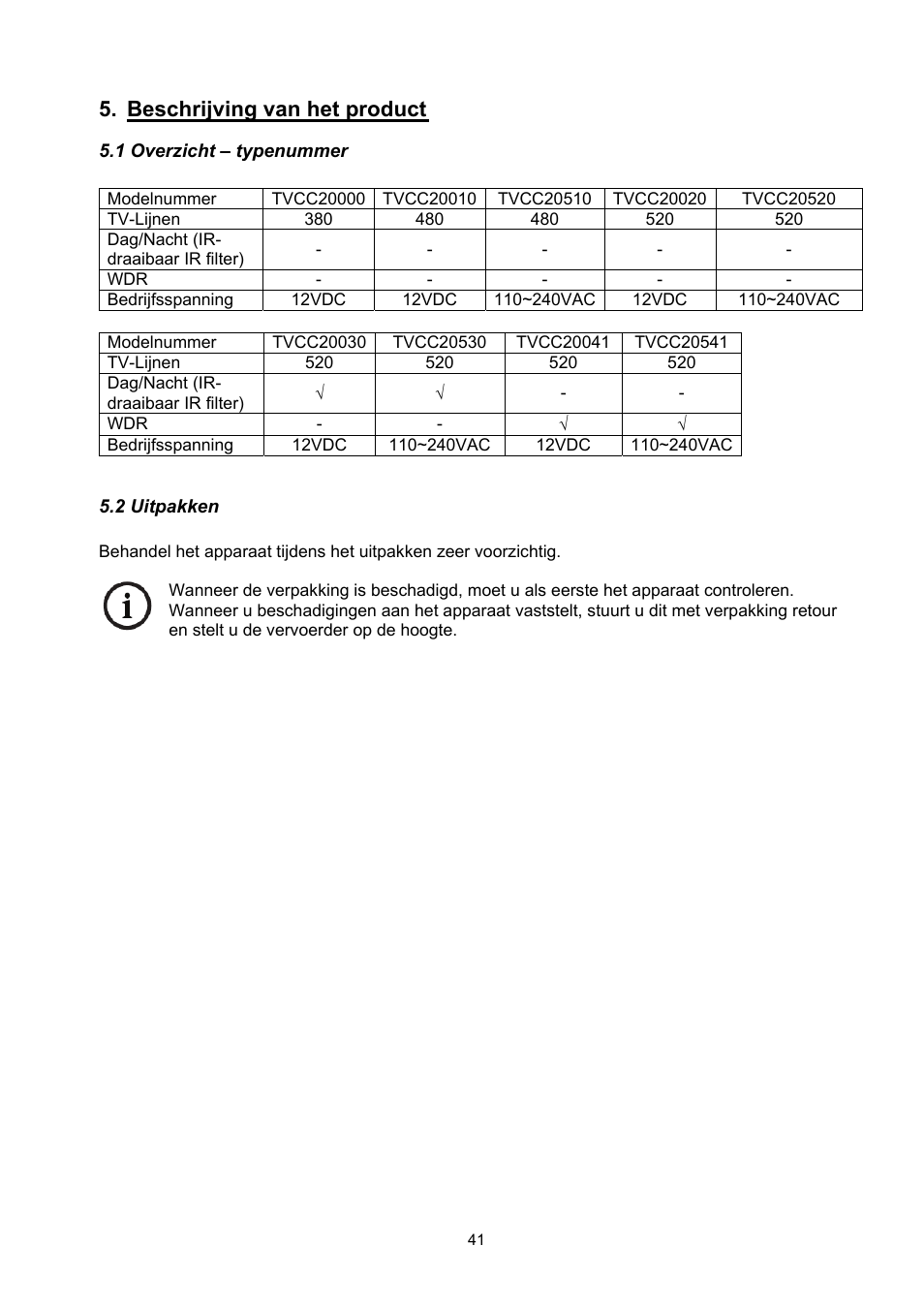 Beschrijving van het product | ABUS TVCC20000-TVCC20541 User Manual | Page 41 / 58