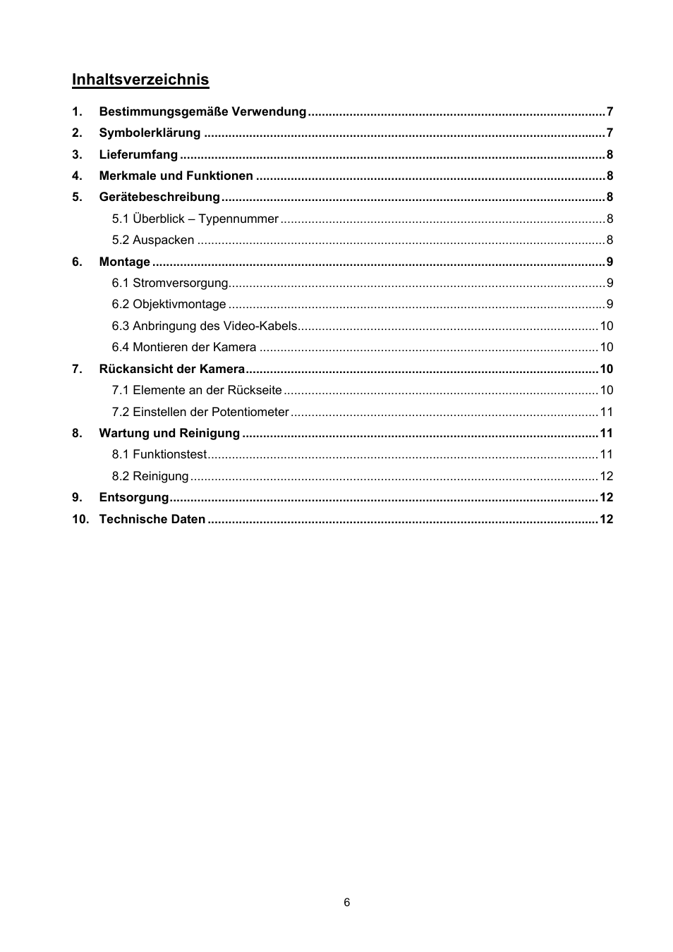 ABUS TVCC20000-TVCC20541 User Manual | Page 6 / 58
