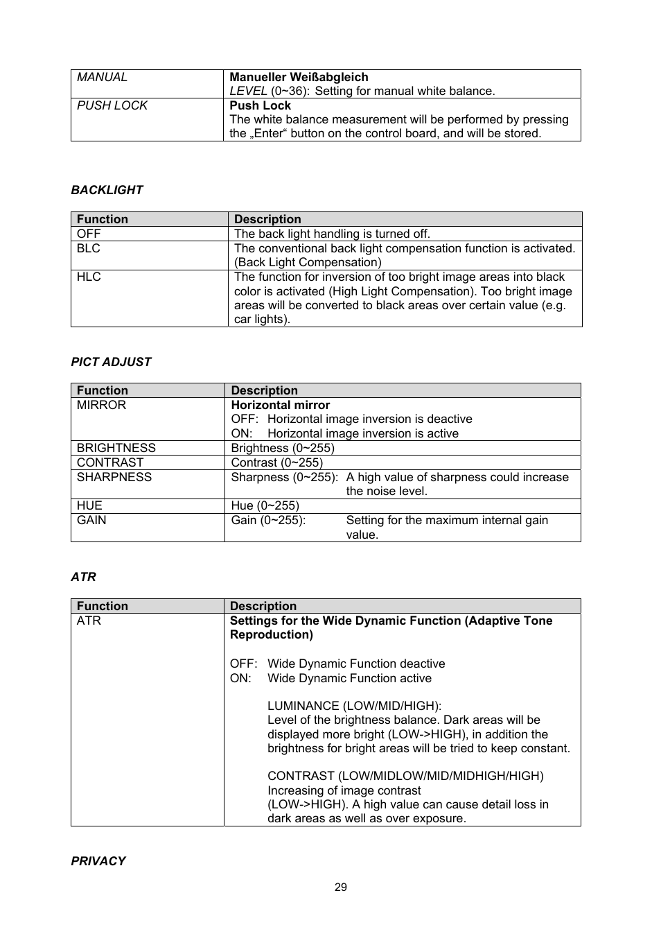 ABUS TVCC50511 User Manual | Page 29 / 82