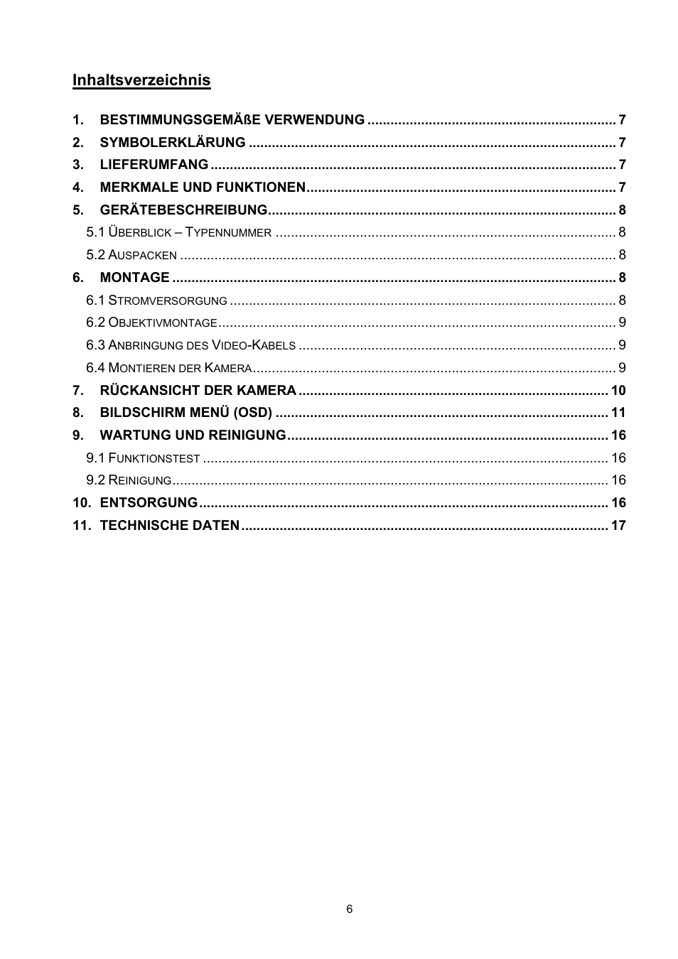 ABUS TVCC50511 User Manual | Page 6 / 82