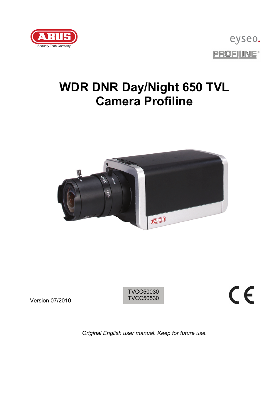 Wdr dnr day/night 650 tvl camera profiline | ABUS TVCC50030 User Manual | Page 23 / 102