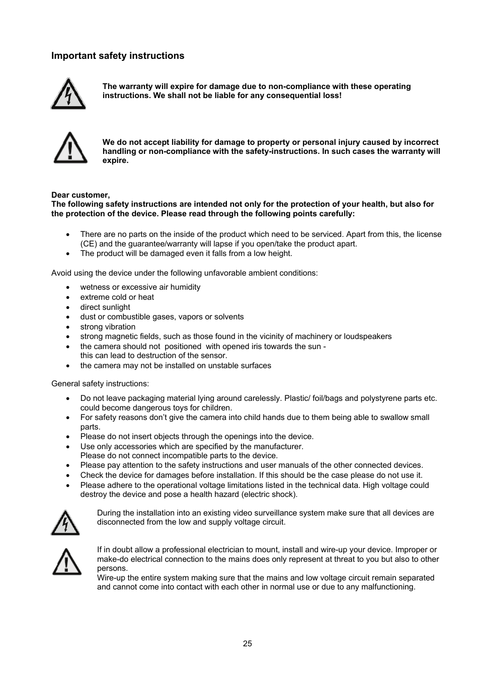 ABUS TVCC50030 User Manual | Page 25 / 102