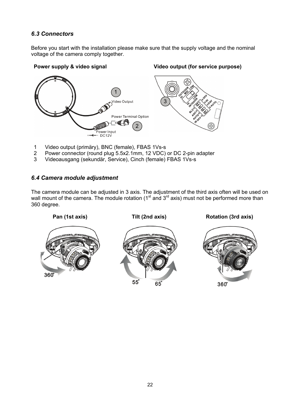 ABUS TVCC36510 User Manual | Page 22 / 62