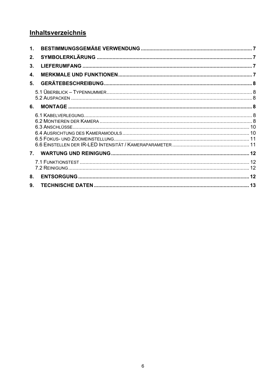 ABUS TVCC36510 User Manual | Page 6 / 62