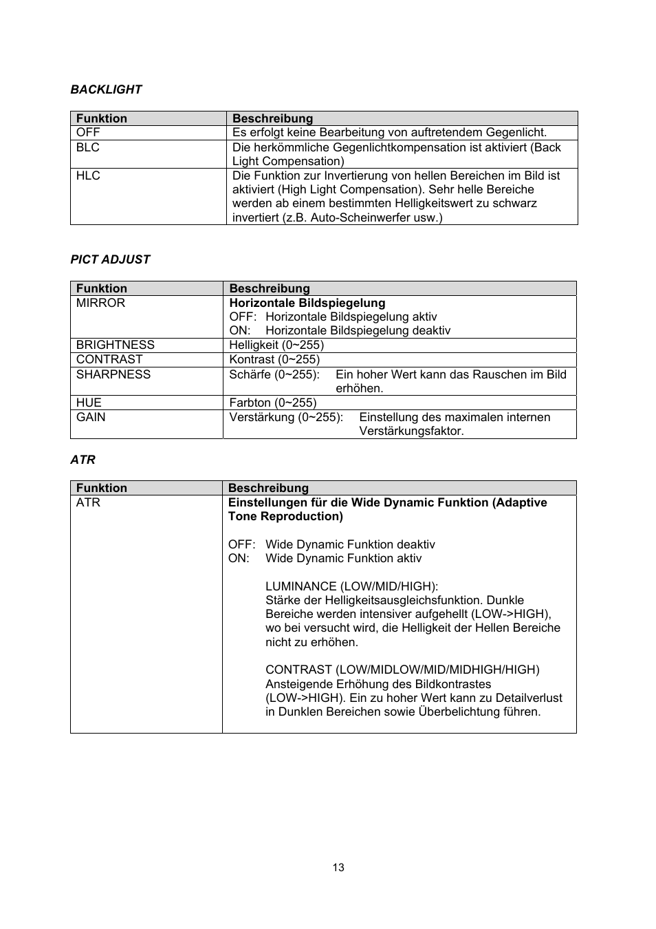 ABUS TVCC71000 User Manual | Page 13 / 82