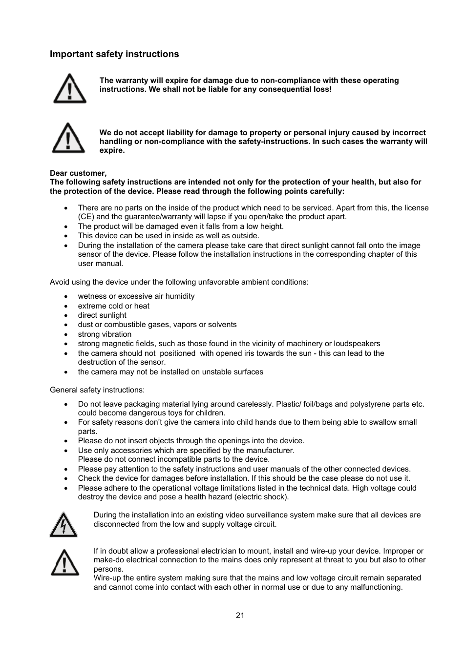 ABUS TVCC71000 User Manual | Page 21 / 82