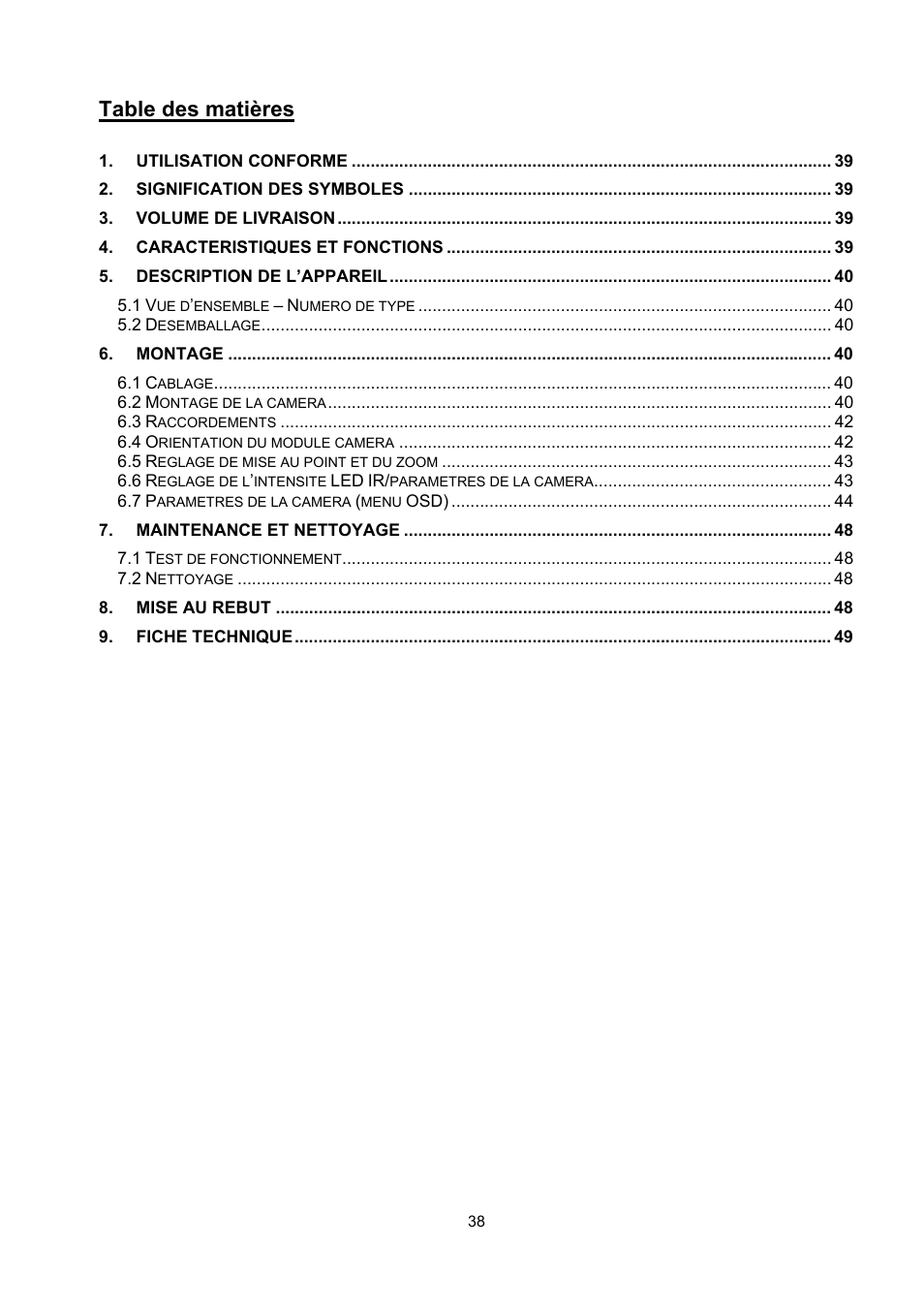 ABUS TVCC71000 User Manual | Page 38 / 82