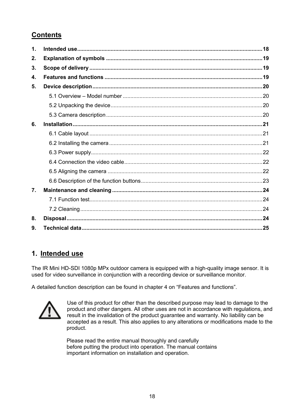 ABUS TVHD40000 User Manual | Page 18 / 74