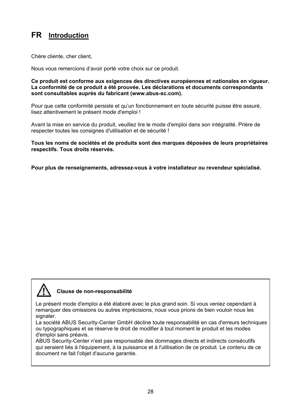 ABUS TVHD40000 User Manual | Page 28 / 74