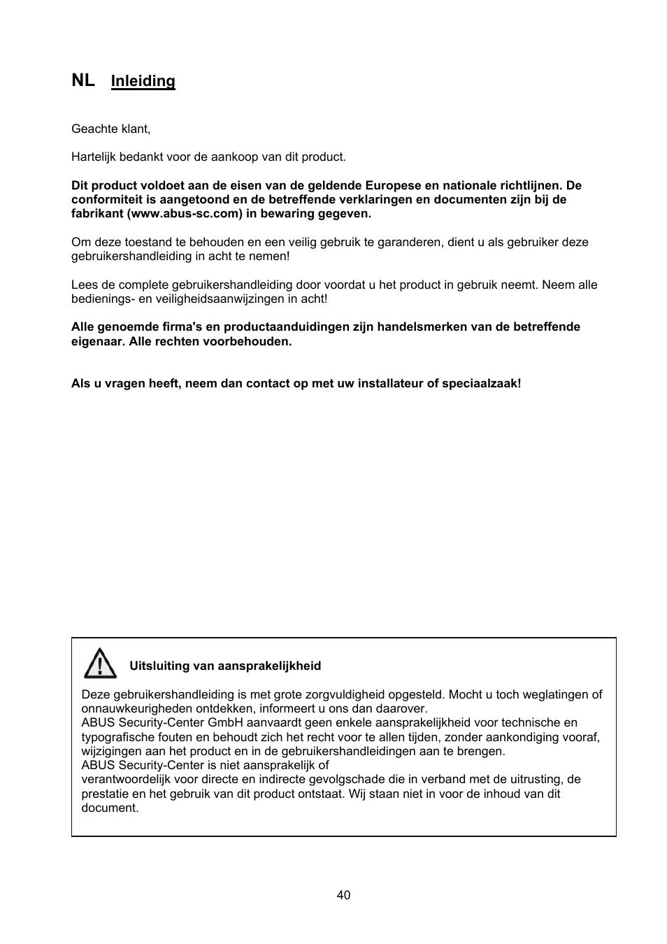 ABUS TVHD40000 User Manual | Page 40 / 74