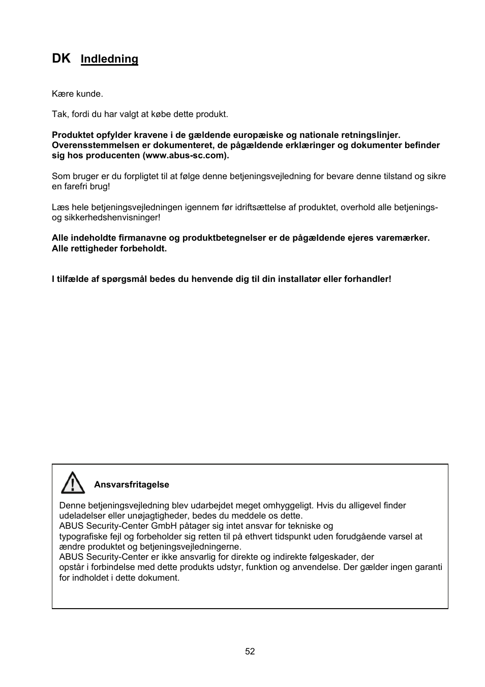 ABUS TVHD40000 User Manual | Page 52 / 74