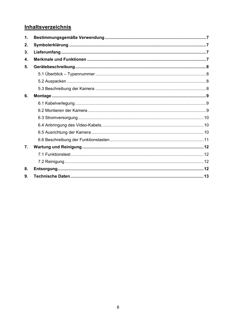 ABUS TVHD40000 User Manual | Page 6 / 74