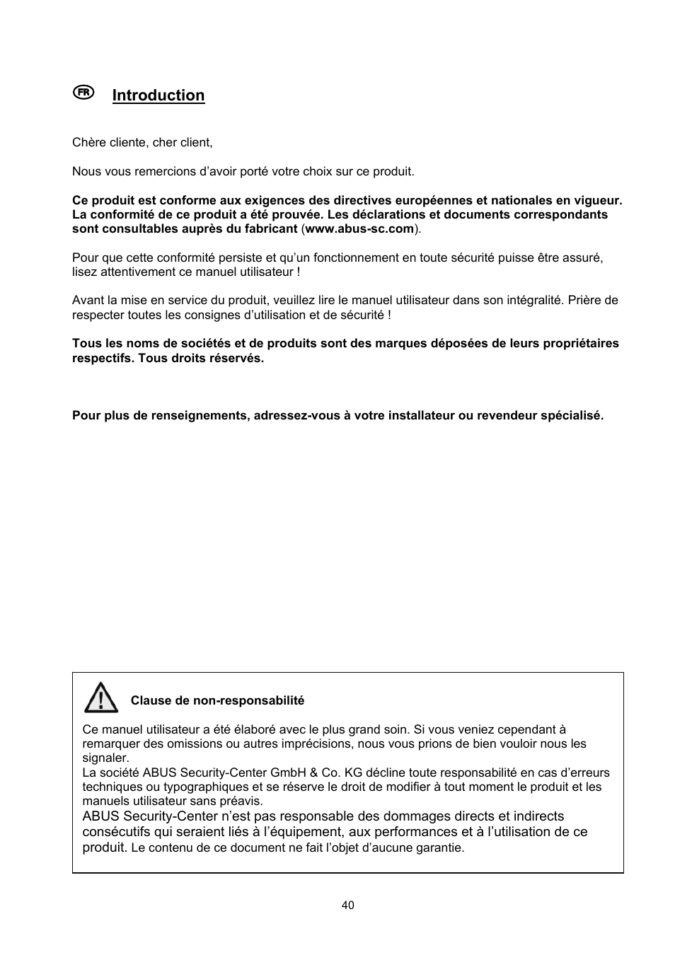 ABUS TVHD60010 User Manual | Page 40 / 111