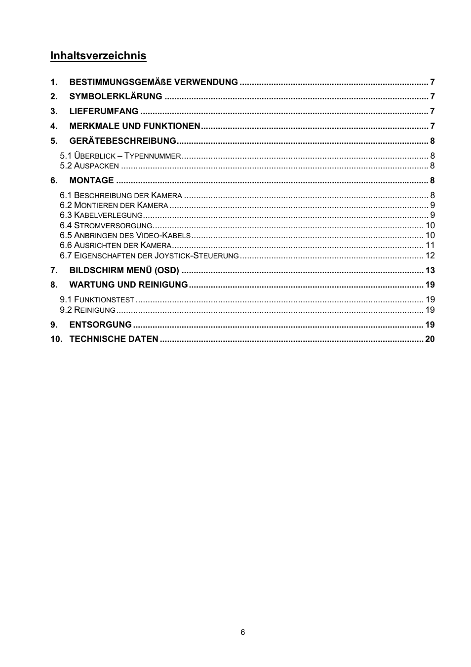ABUS TVHD60010 User Manual | Page 6 / 111