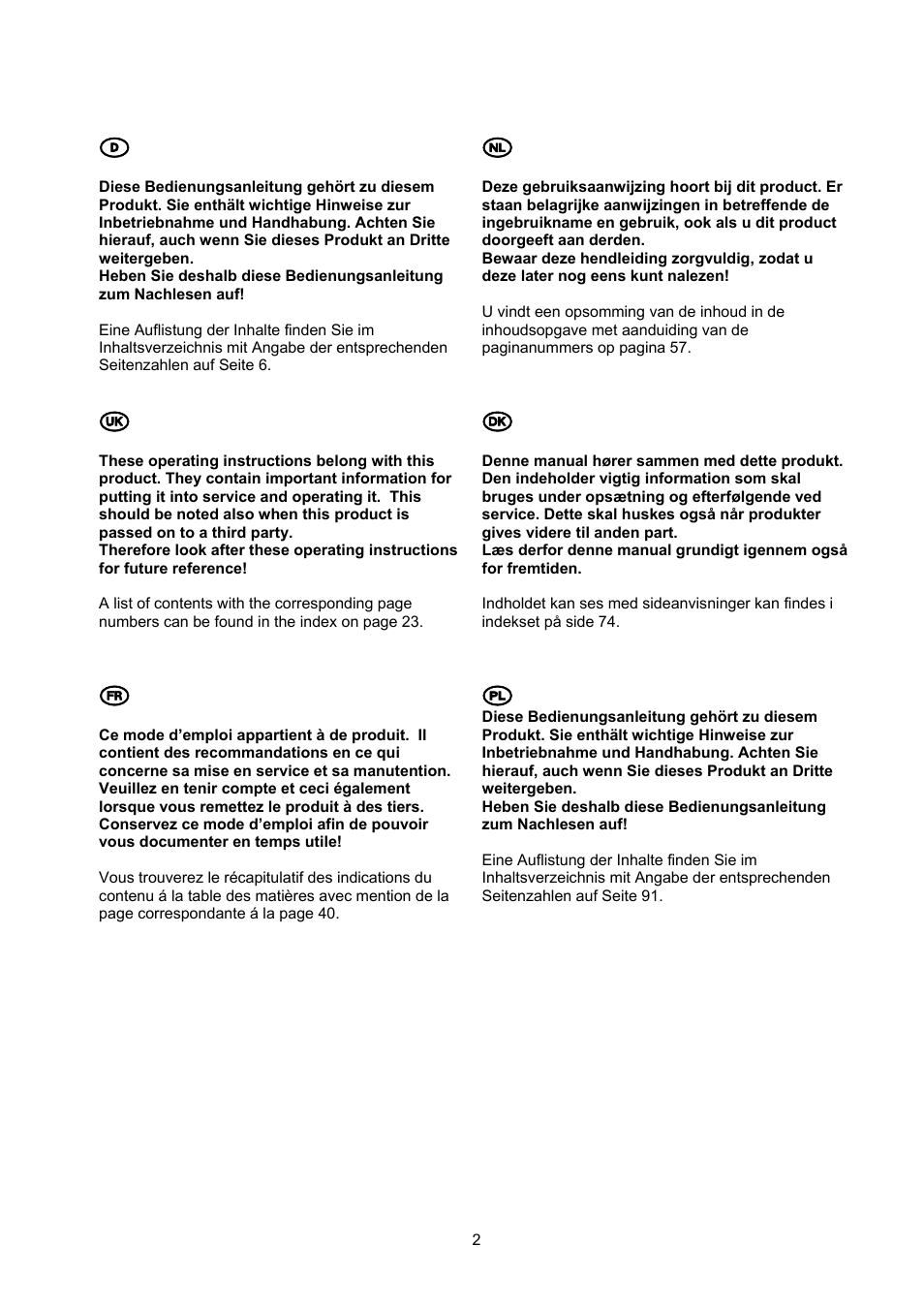 ABUS TVHD71000 User Manual | Page 2 / 106