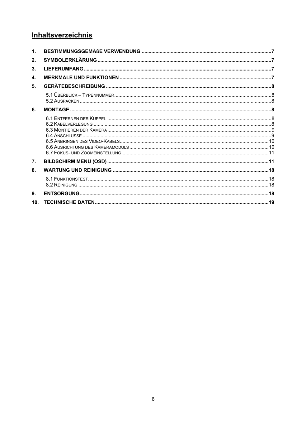 ABUS TVHD71000 User Manual | Page 6 / 106