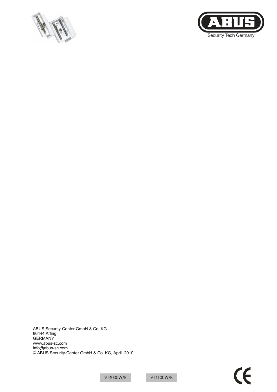 ABUS VT4100 Terminal distributor flush mount, 32-pins User Manual | Page 4 / 4