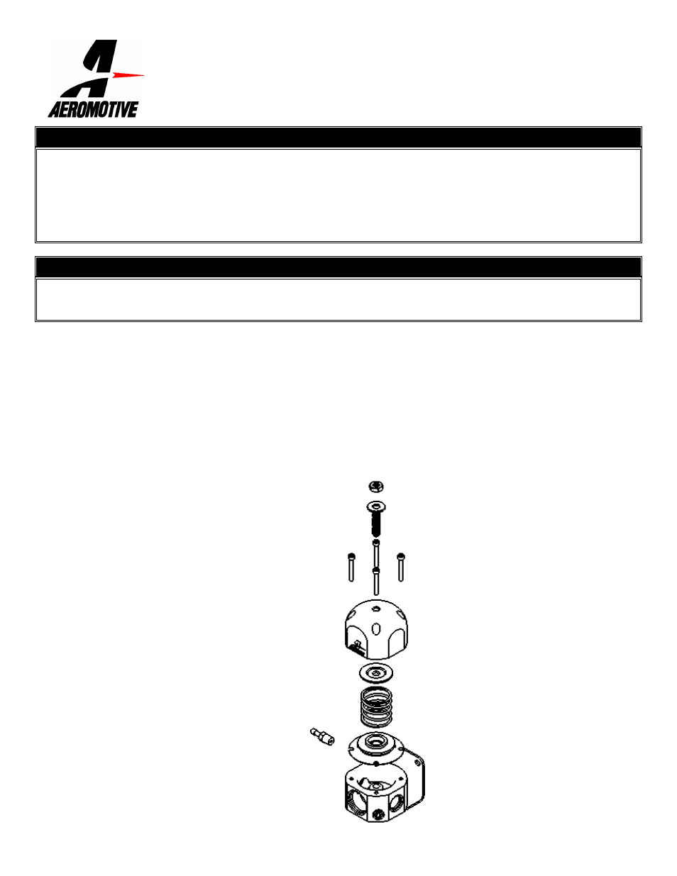 Aeromotive 13008 - FUEL PRESSURE REGULATOR User Manual | 1 page