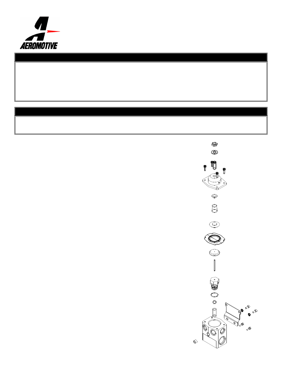Aeromotive 13007 - FUEL PRESSURE REGULATOR User Manual | 1 page