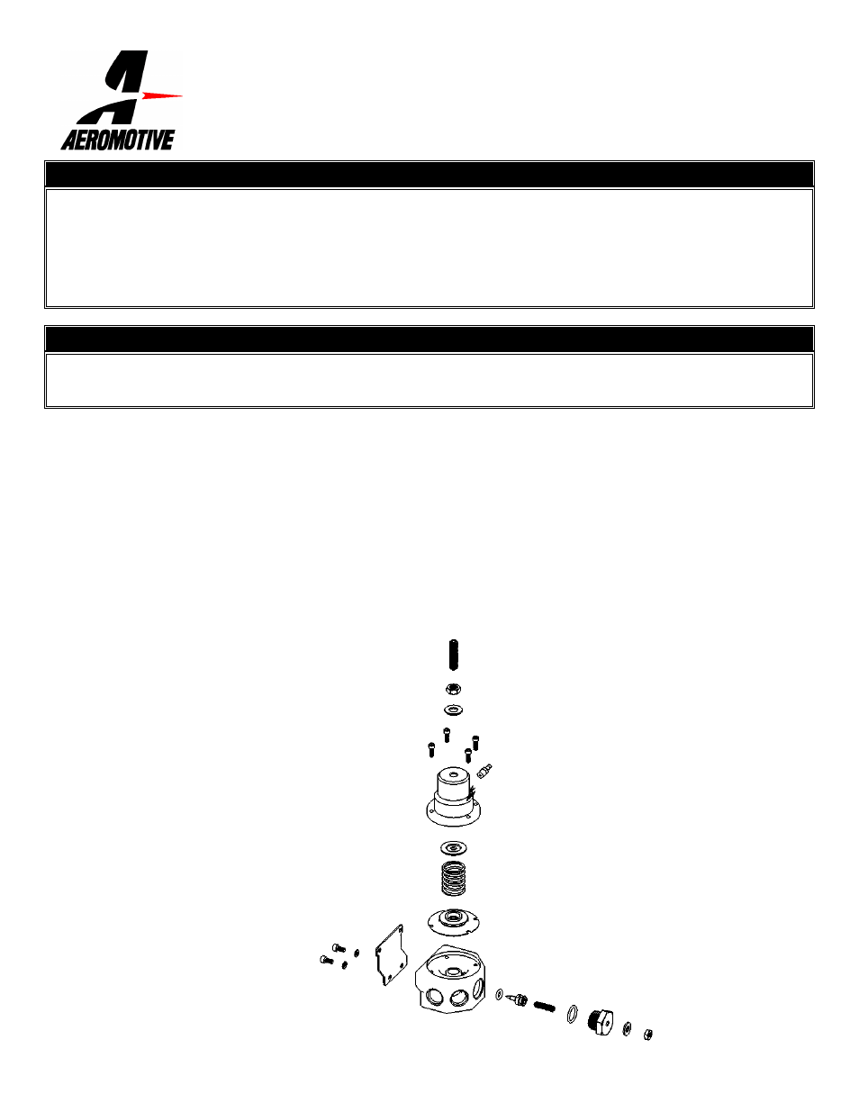 Aeromotive 13006 - FUEL PRESSURE REGULATOR User Manual | 1 page